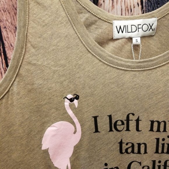 Wildfox Tan Lines Flamingo Tank - Picture 5 of 5